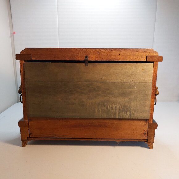 Vtg 1920s  "Longfellow" 8 Day Mantle Clock ~ Runs and has key and Pendulum - Picture 11 of 11